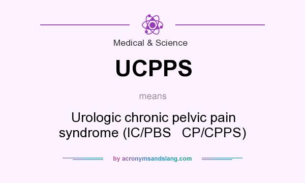 What does UCPPS mean? It stands for Urologic chronic pelvic pain syndrome (IC/PBS   CP/CPPS)