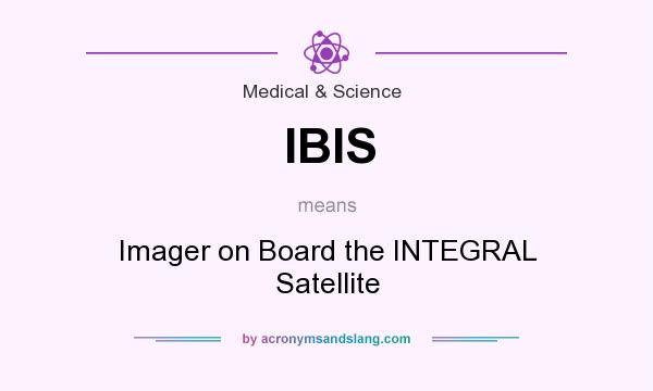 What does IBIS mean? It stands for Imager on Board the INTEGRAL Satellite