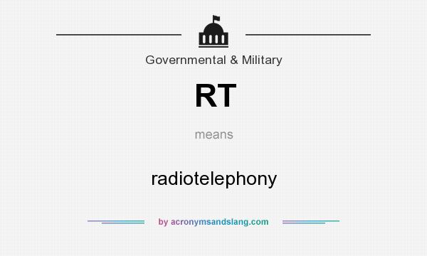 What does RT mean? It stands for radiotelephony
