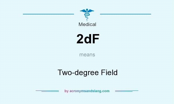 What does 2dF mean? It stands for Two-degree Field
