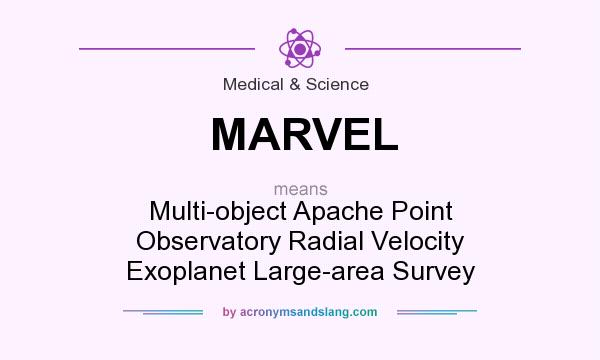 What does MARVEL mean? It stands for Multi-object Apache Point Observatory Radial Velocity Exoplanet Large-area Survey