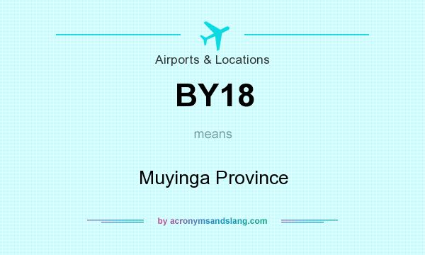 What does BY18 mean? It stands for Muyinga Province