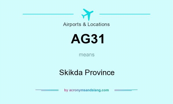 What does AG31 mean? It stands for Skikda Province