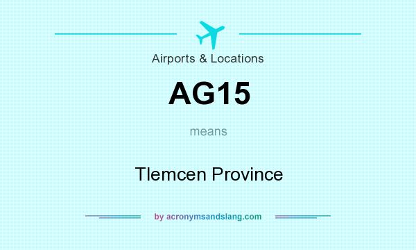 What does AG15 mean? It stands for Tlemcen Province