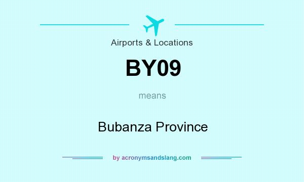 What does BY09 mean? It stands for Bubanza Province