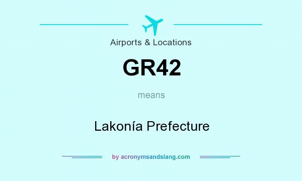 What does GR42 mean? It stands for Lakonía Prefecture
