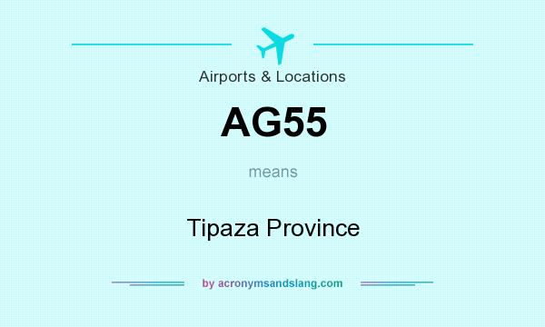 What does AG55 mean? It stands for Tipaza Province