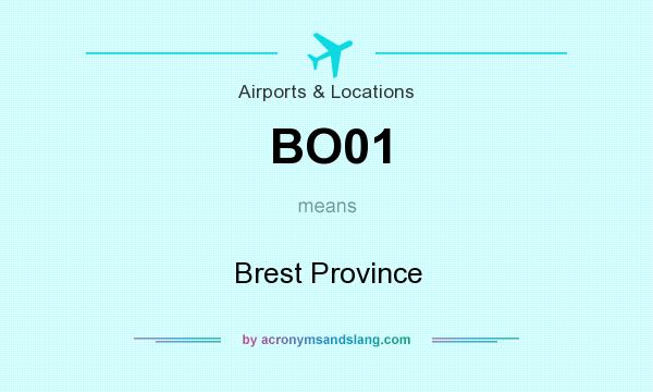 What does BO01 mean? It stands for Brest Province