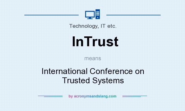 What does InTrust mean? It stands for International Conference on Trusted Systems