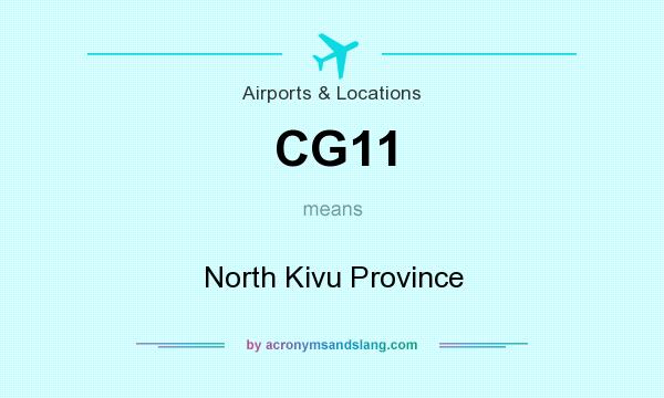 What does CG11 mean? It stands for North Kivu Province