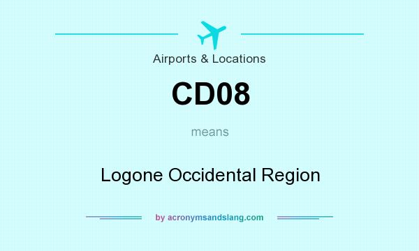 What does CD08 mean? It stands for Logone Occidental Region