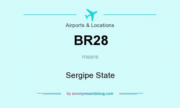 What does BR28 mean? It stands for Sergipe State
