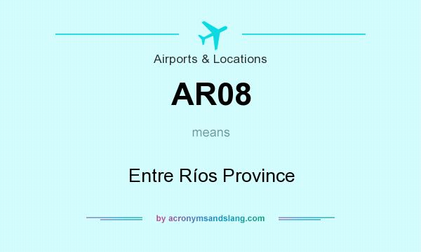 What does AR08 mean? It stands for Entre Ríos Province