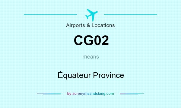 What does CG02 mean? It stands for Équateur Province