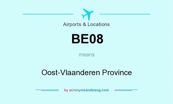What does BE08 mean? It stands for Oost-Vlaanderen Province