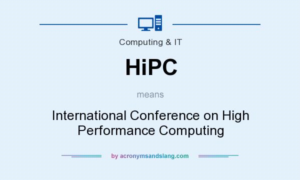 What does HiPC mean? It stands for International Conference on High Performance Computing