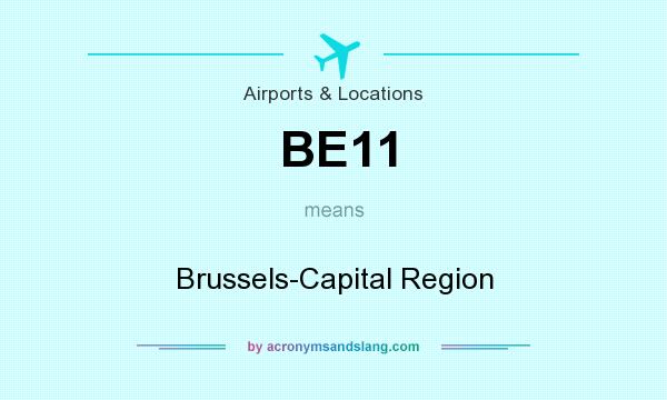 What does BE11 mean? It stands for Brussels-Capital Region