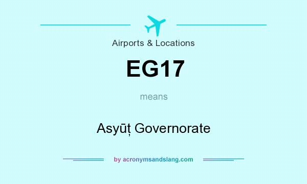What does EG17 mean? It stands for Asyūţ Governorate