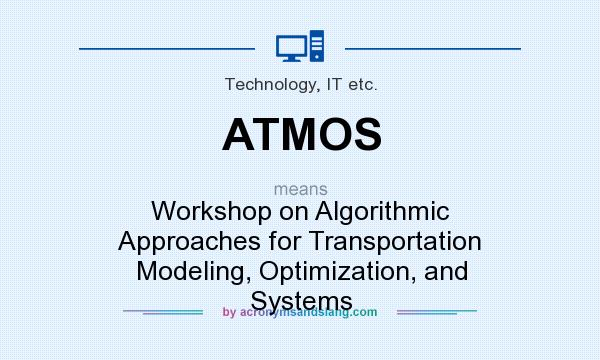 What does ATMOS mean? It stands for Workshop on Algorithmic Approaches for Transportation Modeling, Optimization, and Systems
