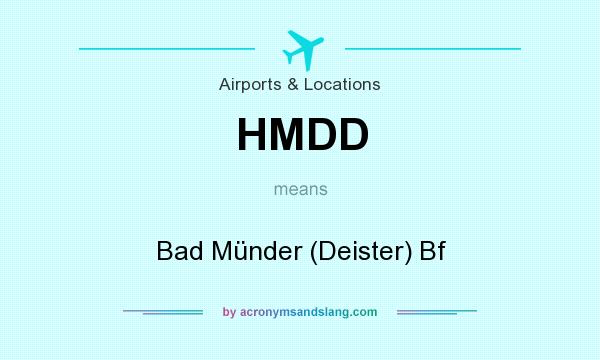 What does HMDD mean? It stands for Bad Münder (Deister) Bf