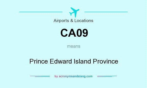 What does CA09 mean? It stands for Prince Edward Island Province