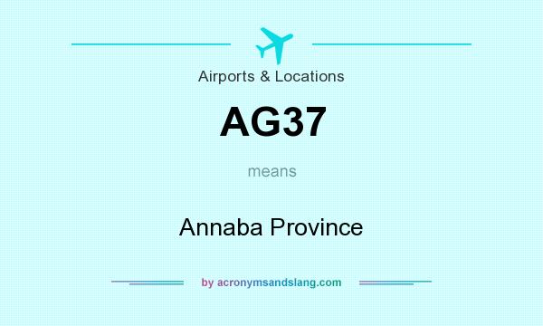 What does AG37 mean? It stands for Annaba Province