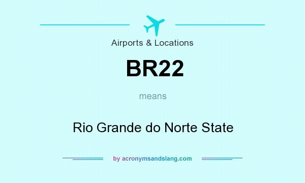 What does BR22 mean? It stands for Rio Grande do Norte State