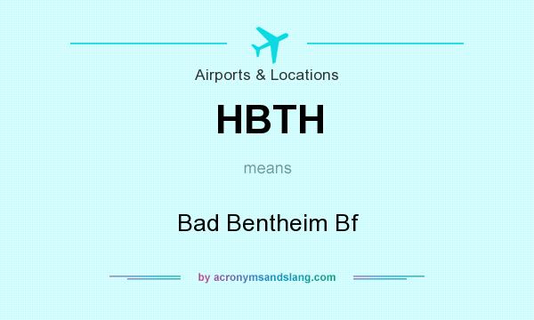 What does HBTH mean? It stands for Bad Bentheim Bf