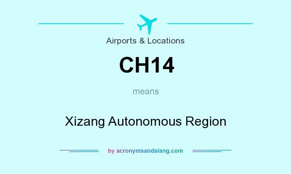 What does CH14 mean? It stands for Xizang Autonomous Region