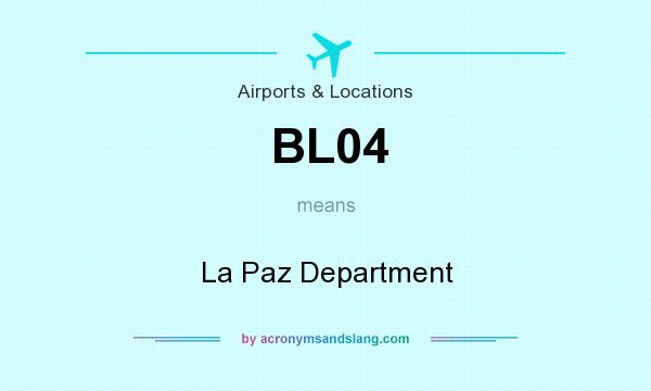 What does BL04 mean? It stands for La Paz Department
