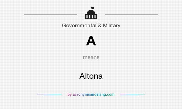 What does A mean? It stands for Altona