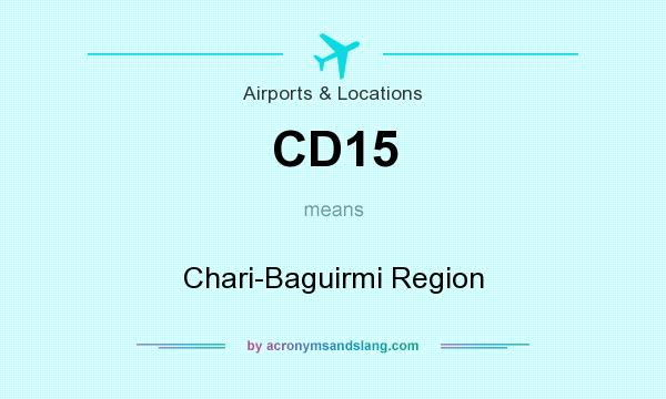 What does CD15 mean? It stands for Chari-Baguirmi Region