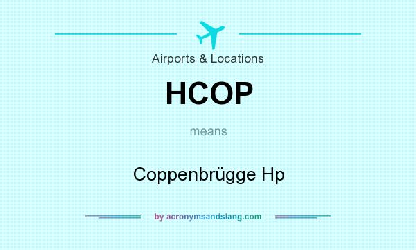 What does HCOP mean? It stands for Coppenbrügge Hp