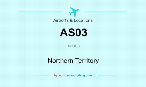 What does AS03 mean? It stands for Northern Territory