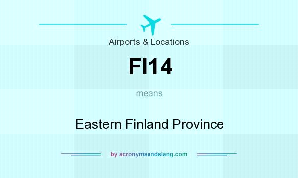 What does FI14 mean? It stands for Eastern Finland Province