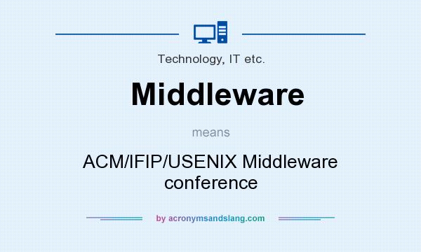 What does Middleware mean? It stands for ACM/IFIP/USENIX Middleware conference