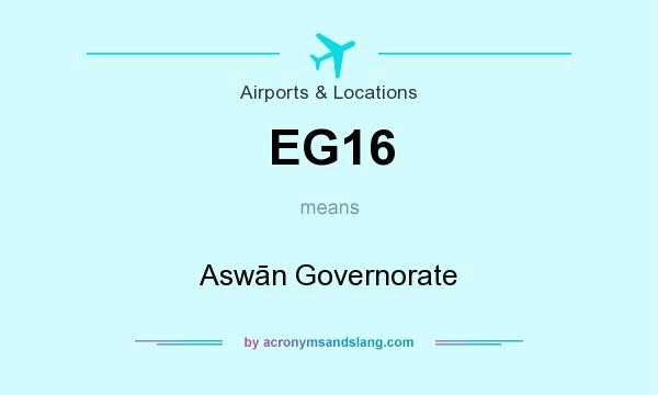 What does EG16 mean? It stands for Aswān Governorate