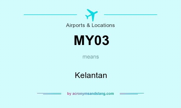 What does MY03 mean? It stands for Kelantan