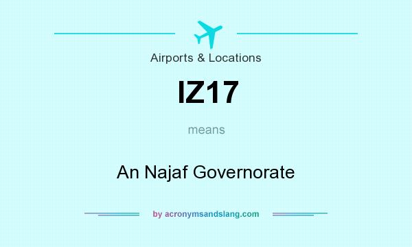What does IZ17 mean? It stands for An Najaf Governorate