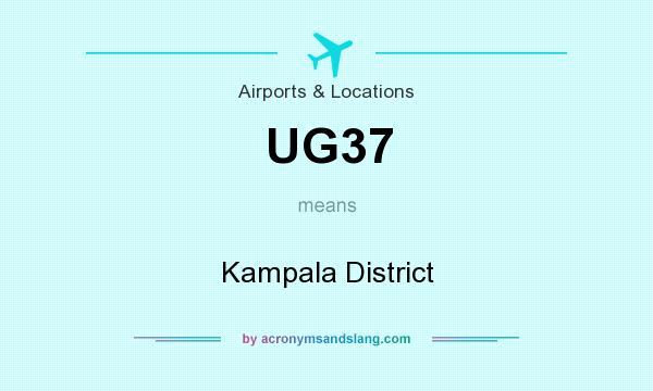 What does UG37 mean? It stands for Kampala District