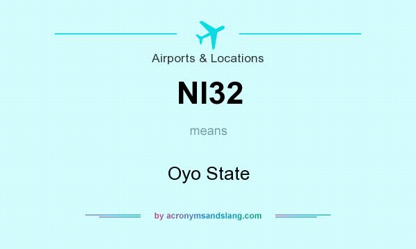 What does NI32 mean? It stands for Oyo State