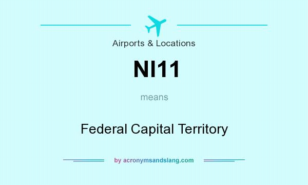 What does NI11 mean? It stands for Federal Capital Territory