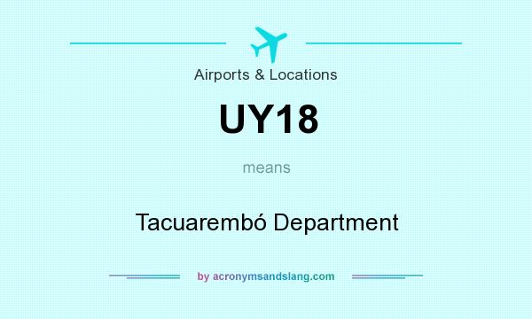 What does UY18 mean? It stands for Tacuarembó Department