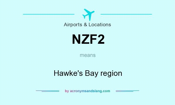 What does NZF2 mean? It stands for Hawke`s Bay region