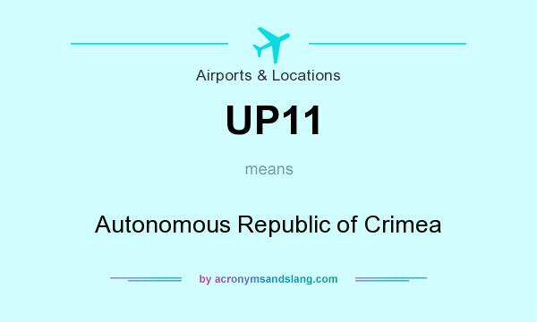 What does UP11 mean? It stands for Autonomous Republic of Crimea