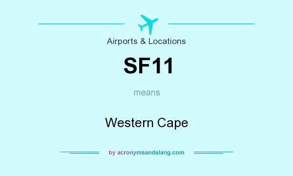 What does SF11 mean? It stands for Western Cape
