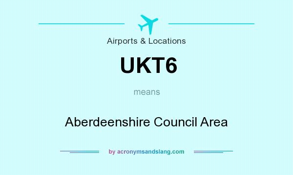 What does UKT6 mean? It stands for Aberdeenshire Council Area