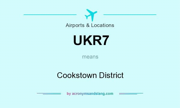 What does UKR7 mean? It stands for Cookstown District