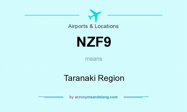 What does NZF9 mean? It stands for Taranaki Region