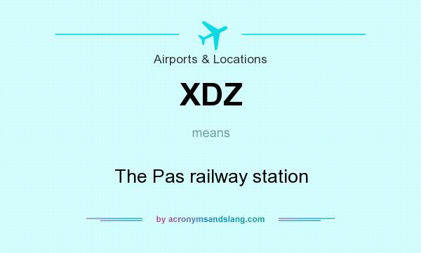 What does XDZ mean? It stands for The Pas railway station